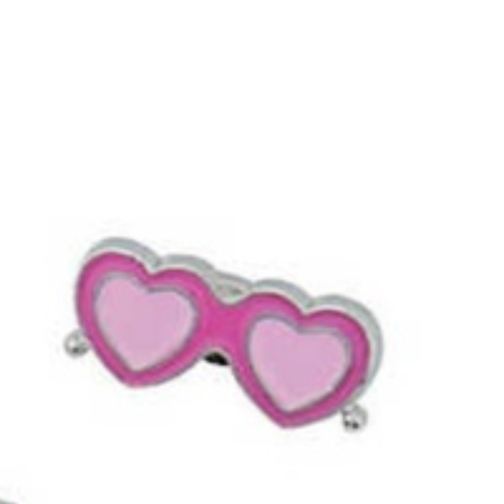 FUN Emoji Enamel Pins - Heart Love Sunglasses